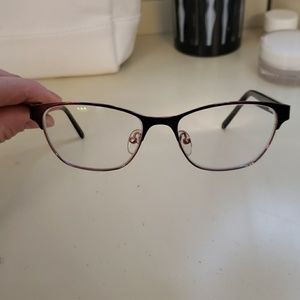 Tory Burch Wire Eyeglasses in dark red